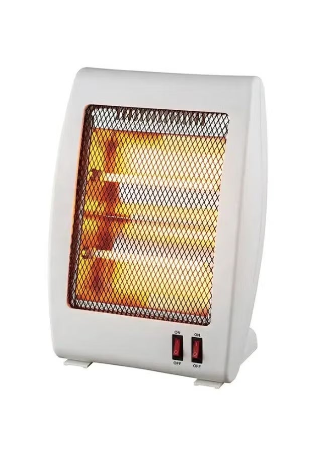 ELTRAZONE 800W Portable Quartz Electric Heater with Dual Heating Tubes | Radiant Space Warmer with 2 Heat Settings, Safety Mesh Grill & Compact Energy Efficient Design for Home & Office - Image 1